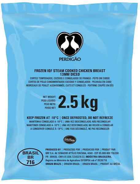 Perdiago Plain chicken 2.5Kg - Halal