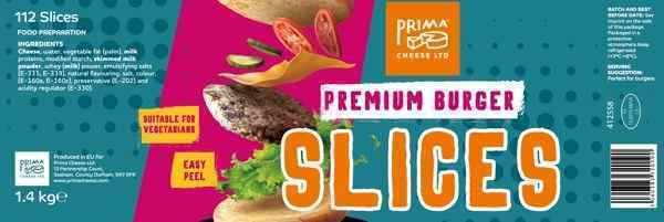 Prima Burger Cheese Slices (1.4 kg)