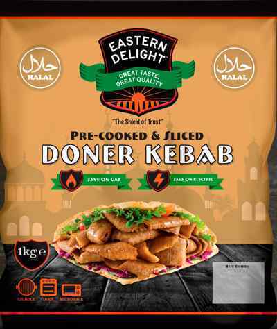 Halal Cooked Kebab Meat 1kg