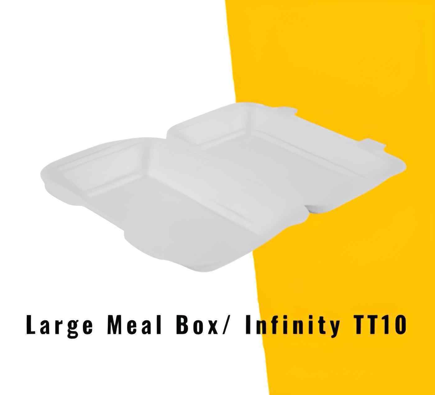 HP10/ TT10 Infinity Fish & Chip Boxes (White) 1x220