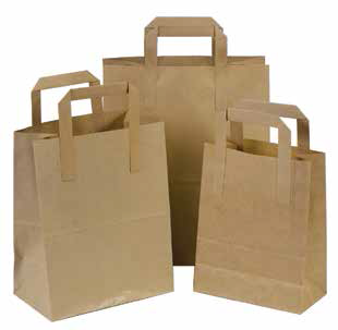 Brown Paper Bag Medium with Handle  (1 x 250 )